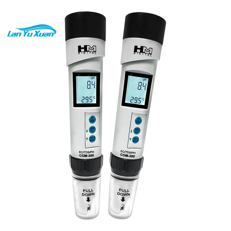 HM Digital COM-300 4 in 1 Waterproof PH EC TDS Temp Meter Tester ph detection pens