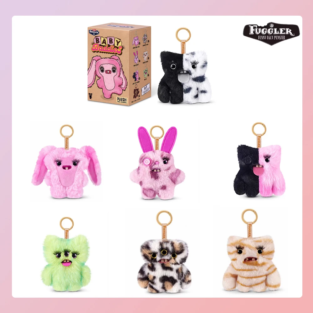 

FUGG Baby Baddies Fuggler Original Keychain Blind Box Plush Pendant Toy Ugly Monster Cute Stuffed Key Ring Peluche Doll Gifts