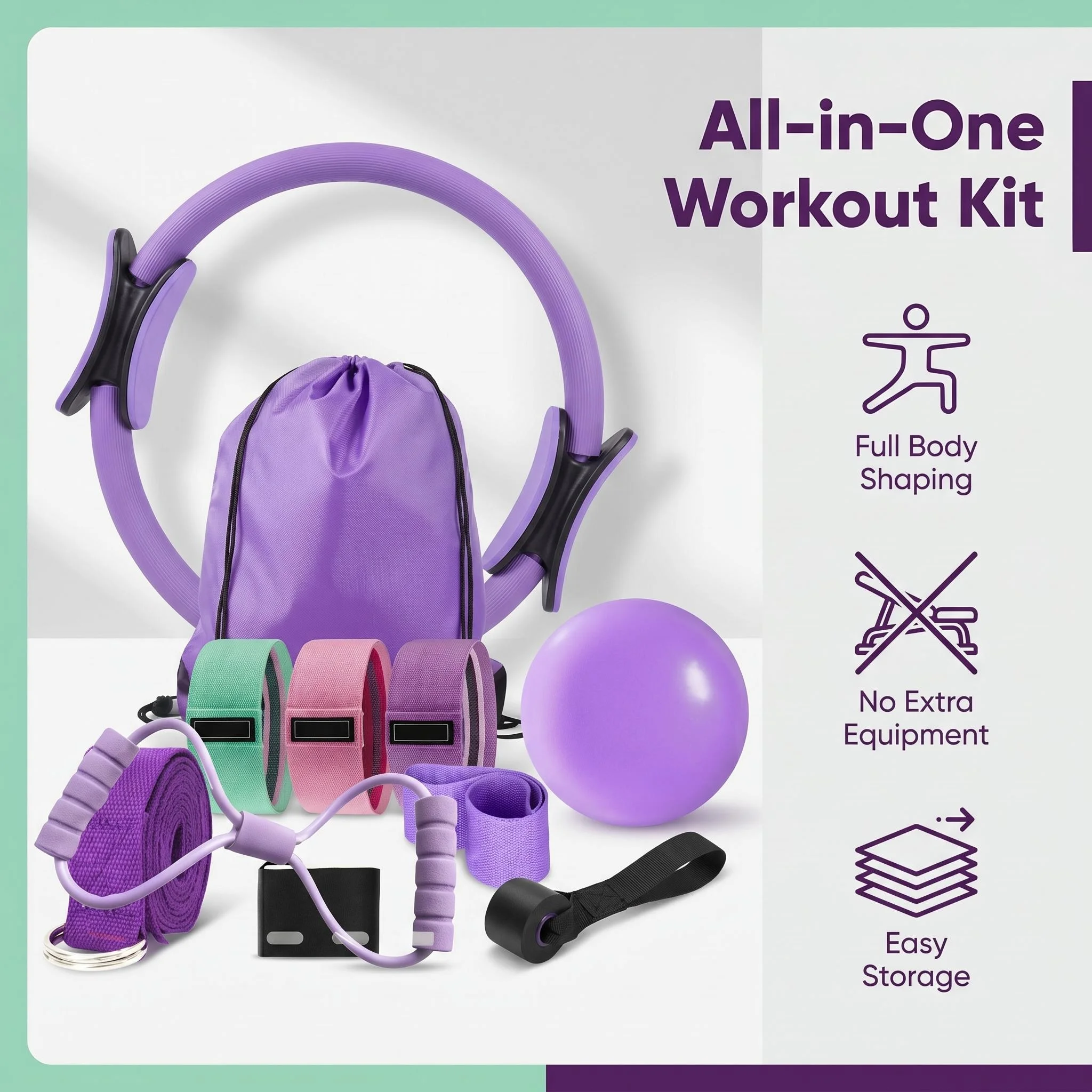 Neues Yoga-Pilates-Kombi-Set, – Pilates Yoga Combo Bewertung und Preis