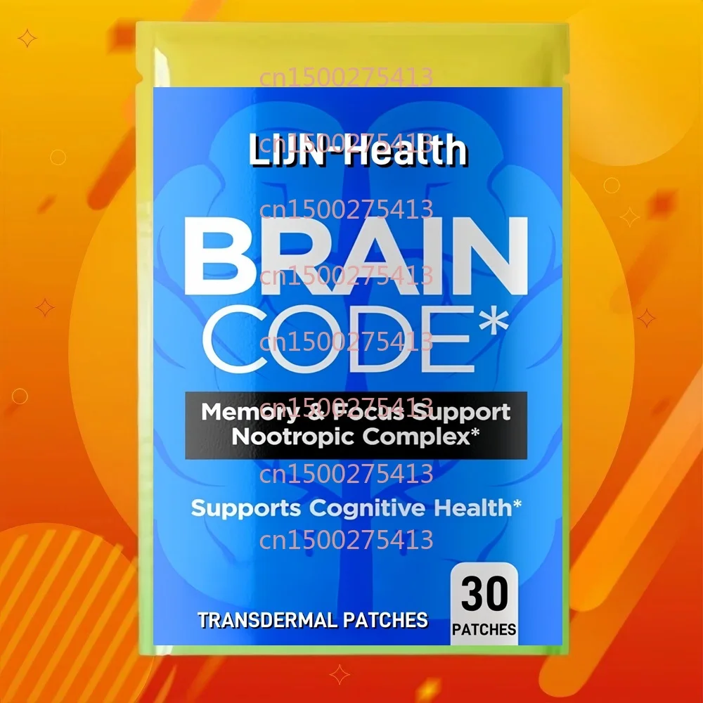

30 Patches Brain Code Nootropic Brain Transdermal Patches for Memory and Focus Supports Cognitive Health & Mental Clarity