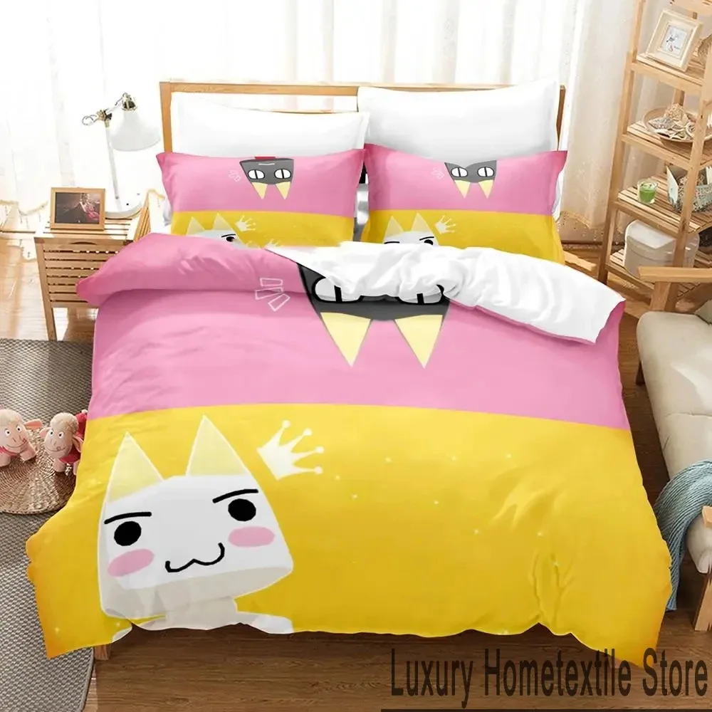 3D Print Toro Inoue Anime Doko Demo Issyo Bedding Set Boys Girls Twin Queen King Size Duvet Cover Pillowcase Bed boys Adult