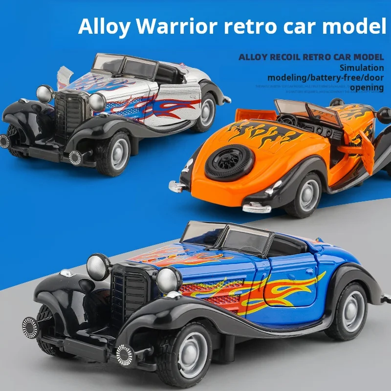 

1:32 Simulation Alloy Toy Car Models Collectible Door Can Be Opened With Recoil Drive Ornaments Vintage Gifts