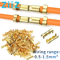 50/100/200PCS 453 U-shap 0.5-1.5mm² Wire Connector Small Teeth Fascia Butt Terminal Quick Connect Plug-in crimp terminal