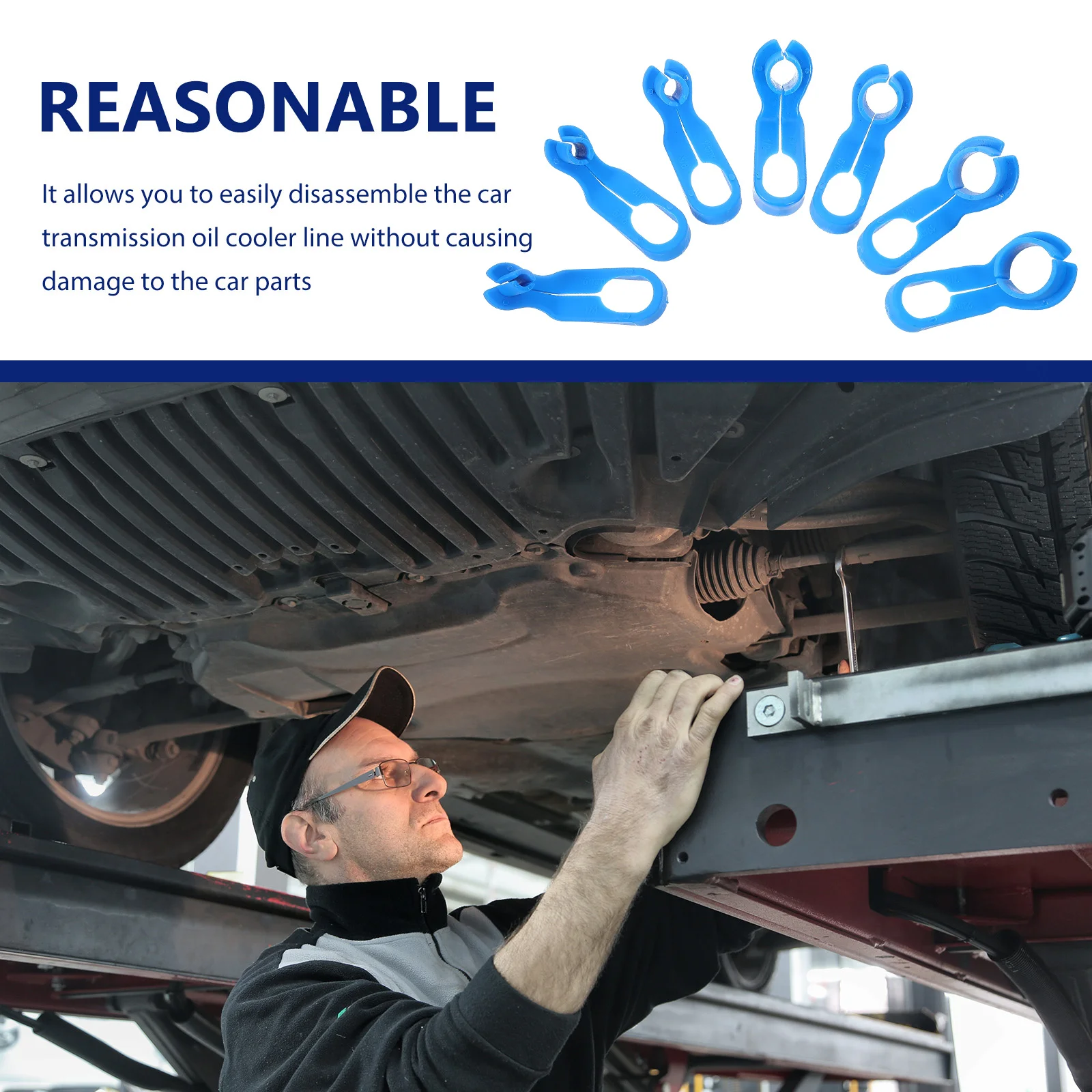 

7pcs Fuel Line Disconnect Tool Set For Car Transmission Oil Cooler Line Heater Hose Release Automotive Tools Air Conditioning