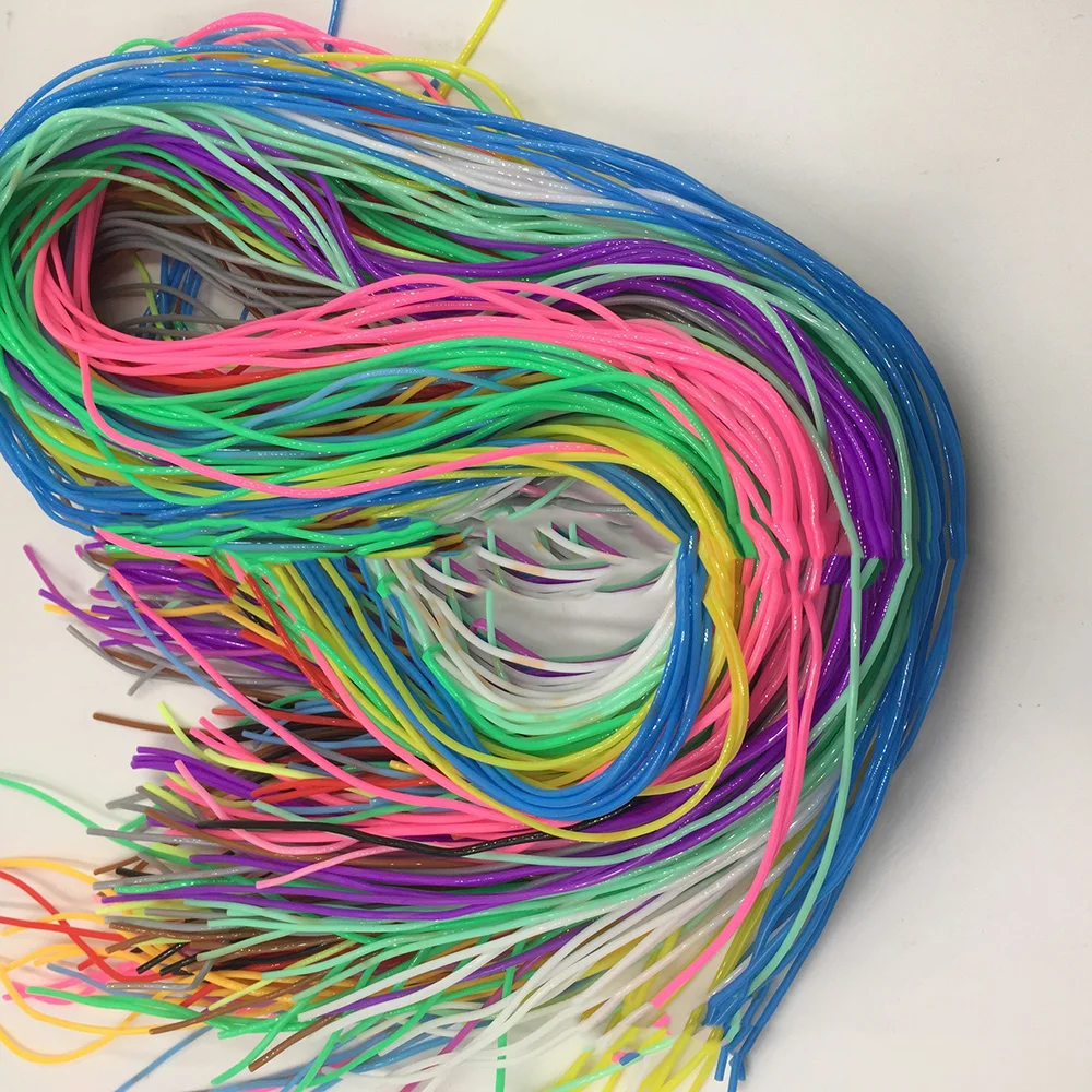 200sticks 1m braided rope color and environmental protection PVC plastic hand-DIY braided rope