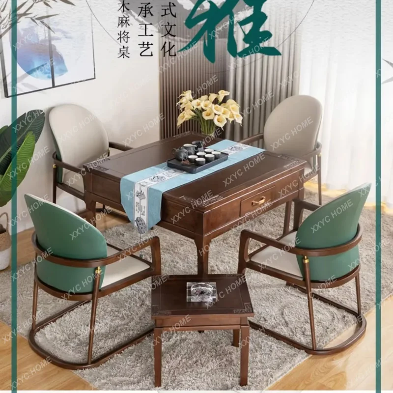 XX Mahjong Table Automatic Household Electric Mahjong Machine New Chinese Dining Table Dual-Purpose in One Multi-Function