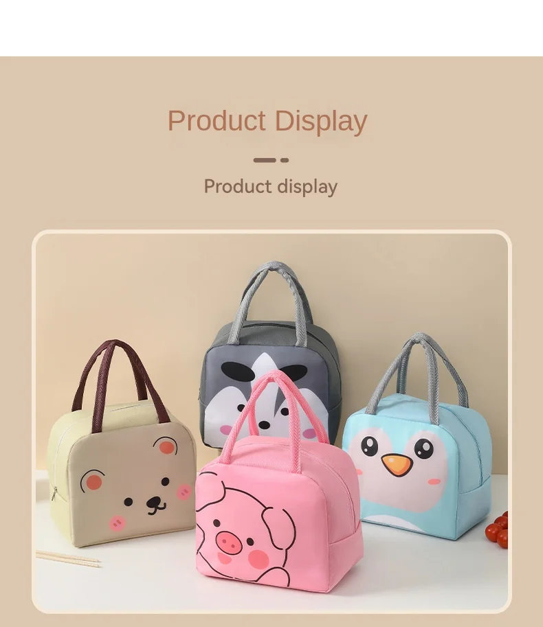 Cartoon Mittagessen Tasche Tragbare Nette Pet Mittagessen Tasche Oxford Tuch Verdickte Isolierung Tasche Frische Handheld Eis Pack Lunch Box Tasche – Detail 10