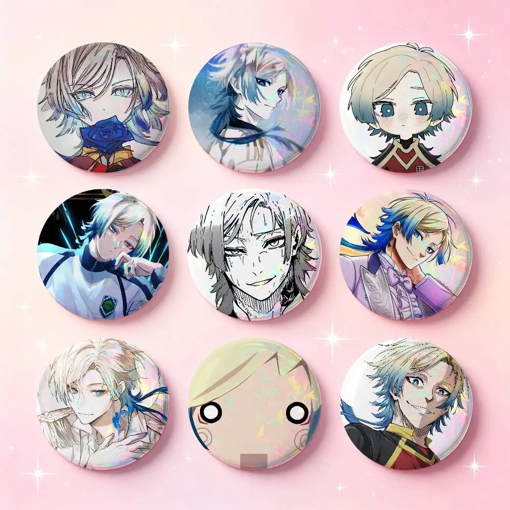 Cute M-Michael Kaiser Badges Button Round Creative Pin Brooch Badge Bag Decor Accessories Fans Collect Friends Gifts
