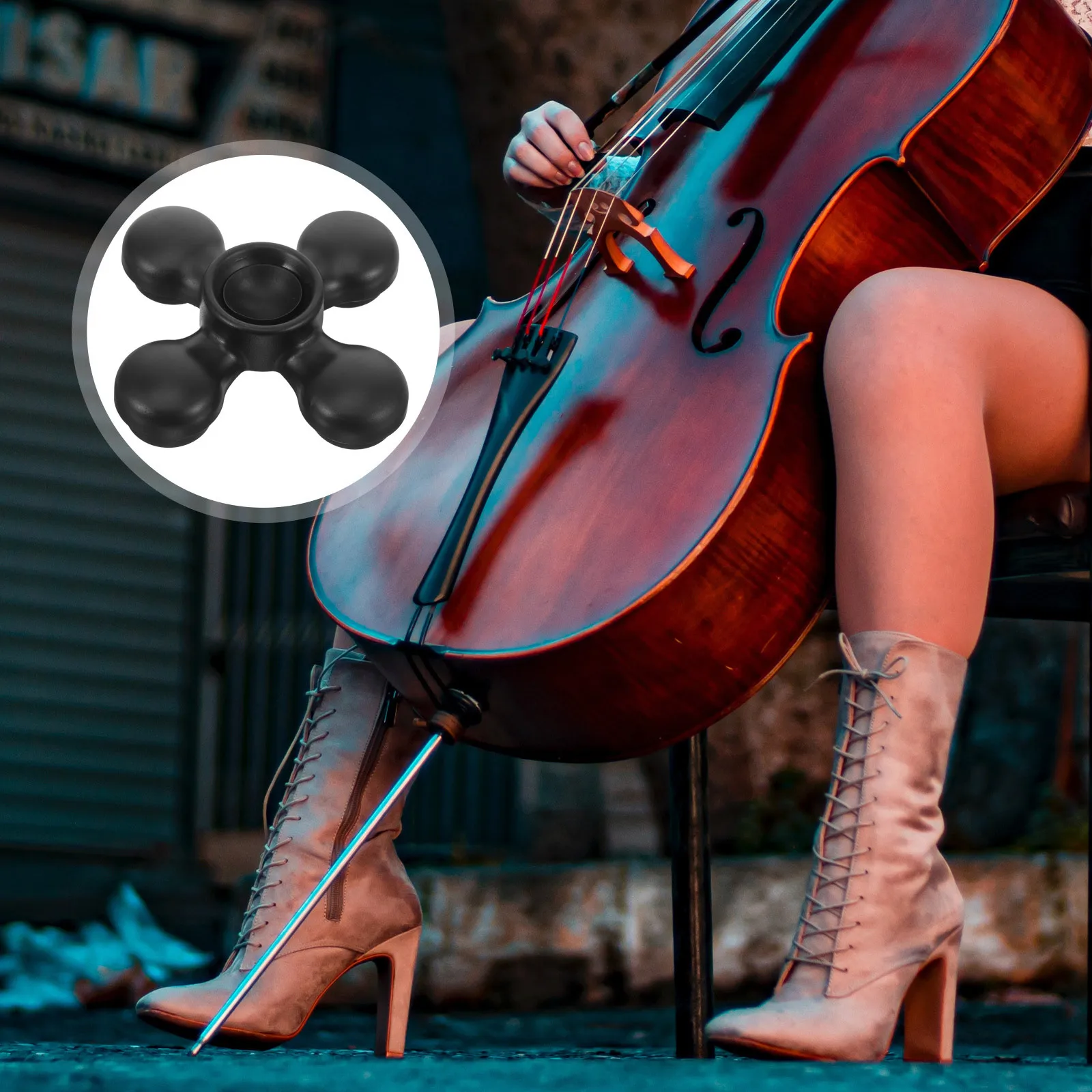 

Cello Endpin Anchor Stopper Pad High Strength Nonrusting Cello Floor Protector String Instrument Supplies Practice Performance