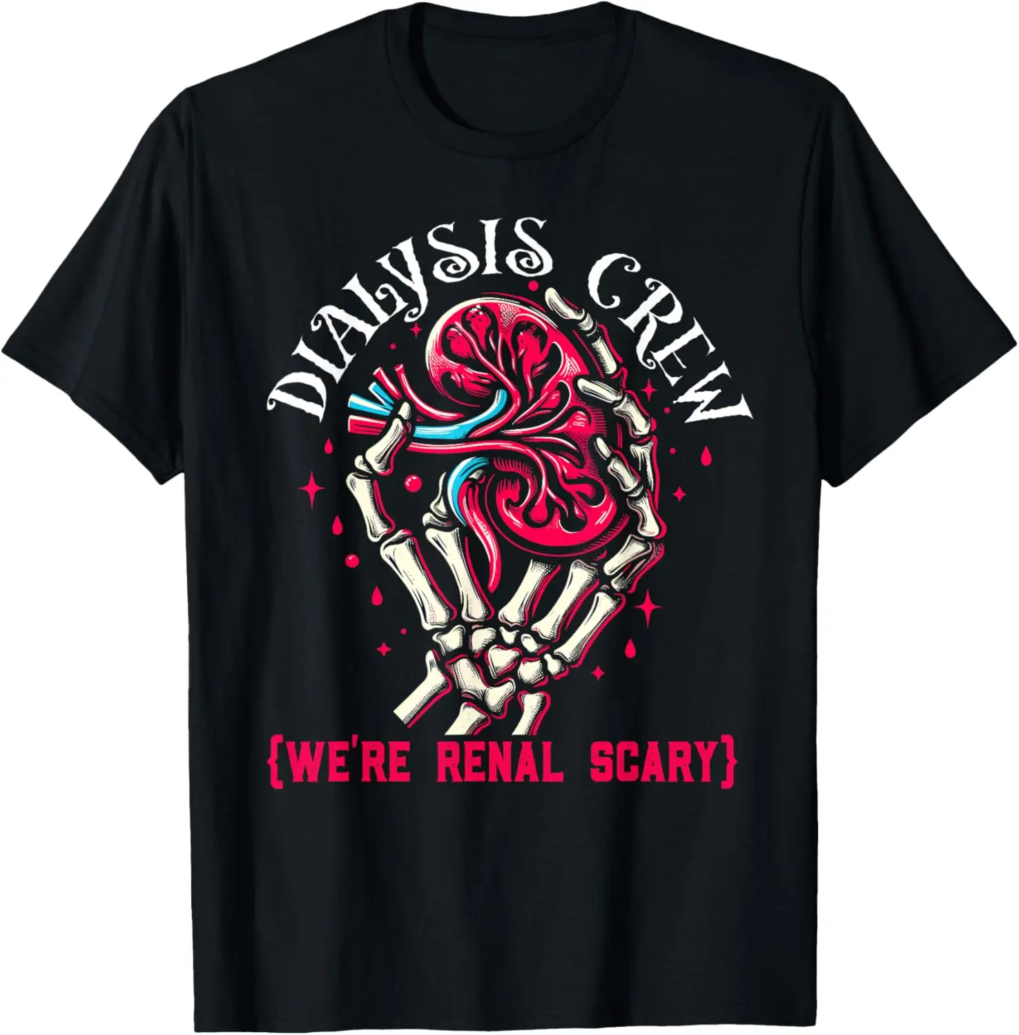 Trick Or Treatment Nurse Dialysis Crew Halloween Kidney T-Shirt