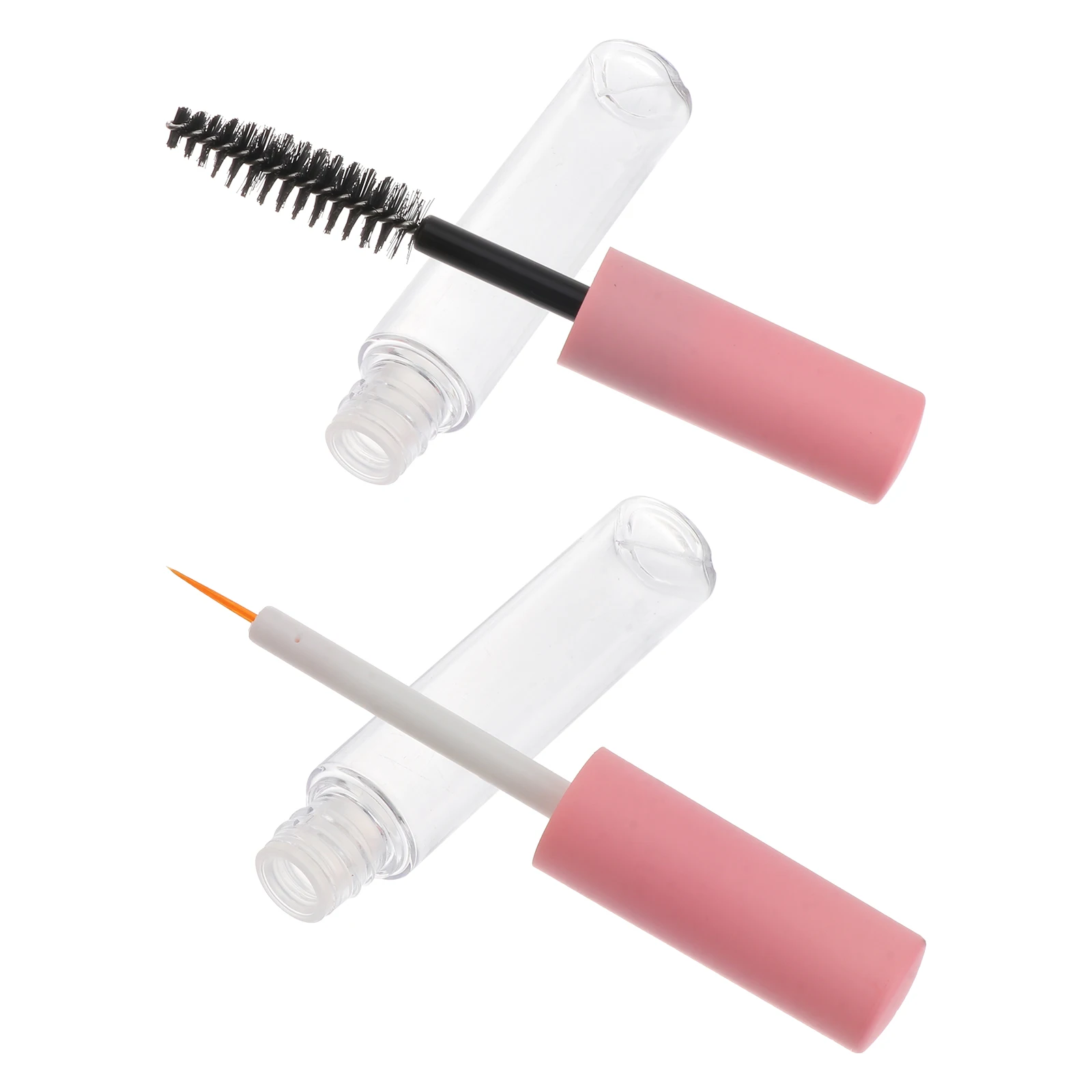 

6pcs Mascara Tubes Eyeliner Sticks Lip Gloss Containers 5ml PET Mini Lash Wand Refillable Bottles Travel Size Daily Use