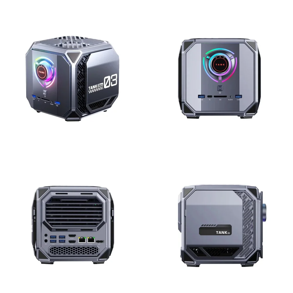 

OEM TANK 03 M1A MINI PC for Core i9-12700H for RTX 3070 for Gaming Desktop PC Case with 16GB DDR5 RAM 32GB Storage