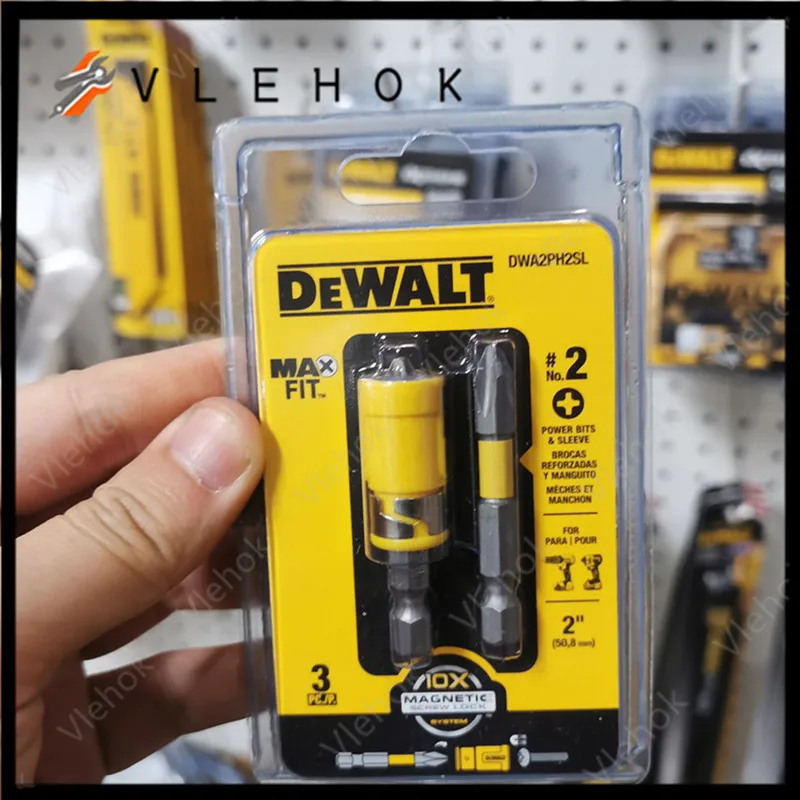 DEWALT DWA2PH2SL XCP3 Power Bit Sleeve Set Max Fit Phillips #2 S X 2