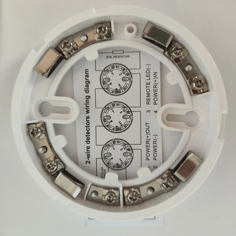 Lpcb EN54-7 Goedgekeurd Foto-Elektrische Rookmelder 2 Draad 4 Terminals Rookmelder DC10V-30V Werken Met Conventionele Paneel Kan