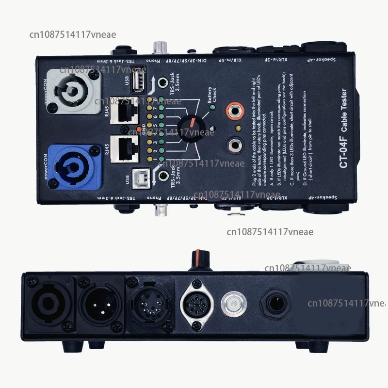 CT-20 Multifunctional Line Tester Audio Line Xlr Signal Line Tester Hdmi