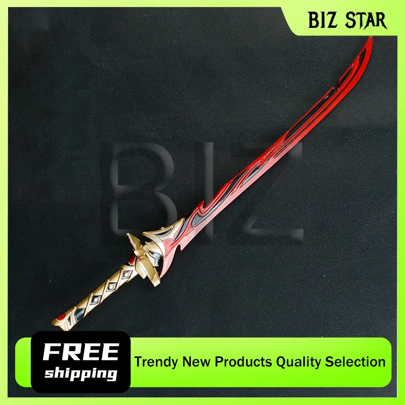 22 センチメートル/8.66 インチ原神インパクト Kagotsurube Isshin 悪魔の剣ゲーム周辺機器刀ナイフ金属包茎武器モデル装飾品おもちゃ