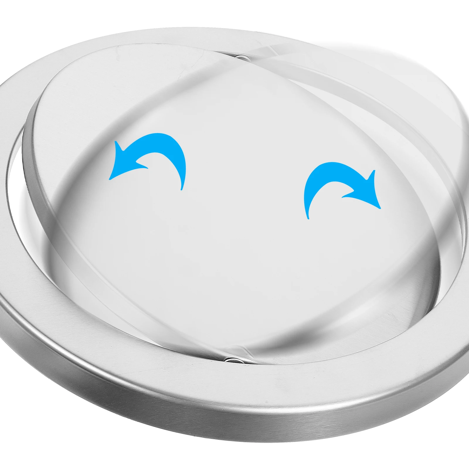 

Stainless Steel Flip Garbage Can Lid Swing Style Trash Can Replacement Cover 30cm Lid for Waste Bin Waste Bin Cover