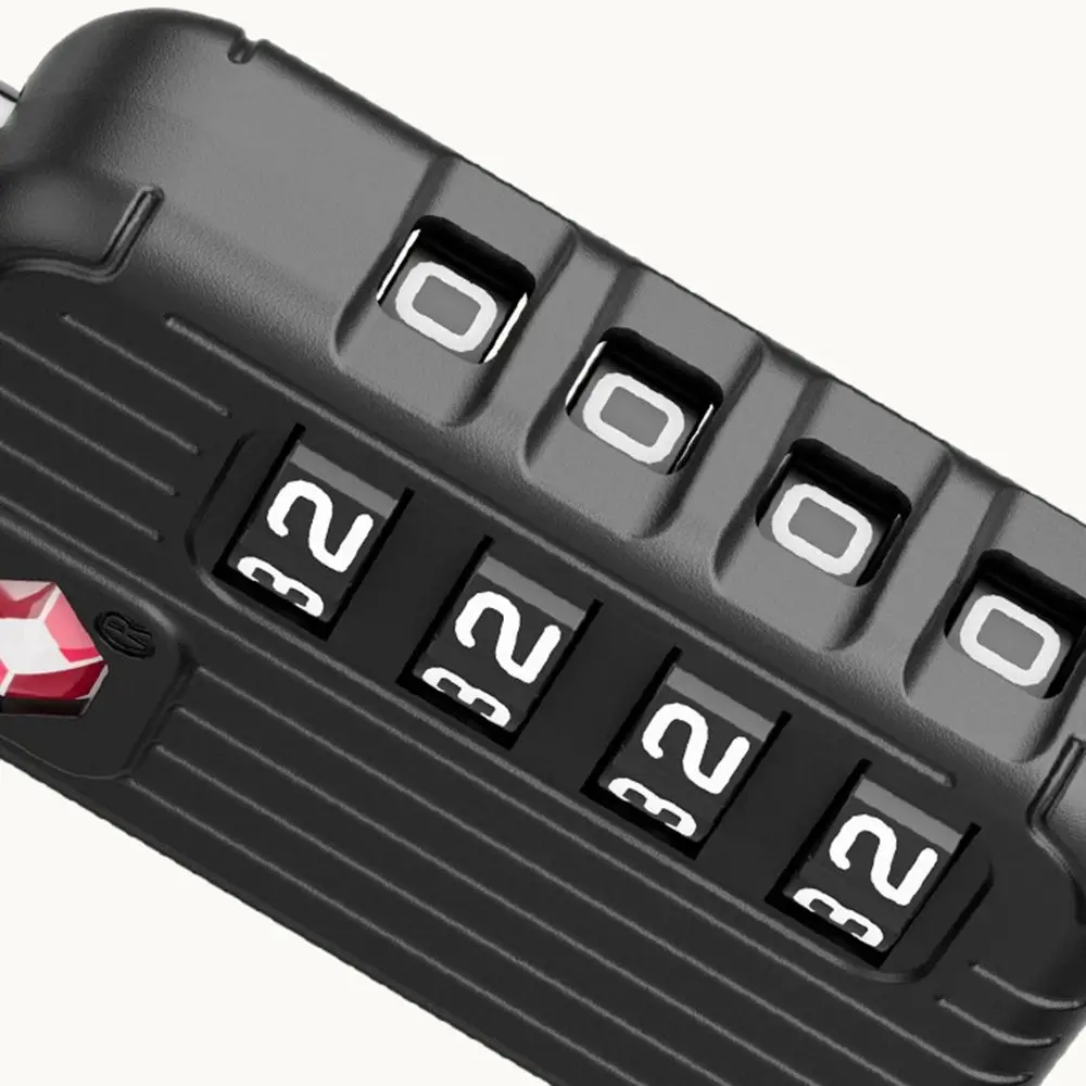 Portable TSA 4 Digit Combination Lock Zinc Alloy Security Tool Customs Password Lock Anti-theft Wire Rope Padlock for Travel