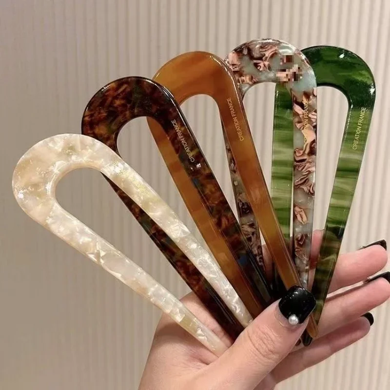 Elegant U-Shaped Hair Clips – French Twist Pins, Premium Hairpins for Women, Sophisticated & Luxurious Hair Accessories