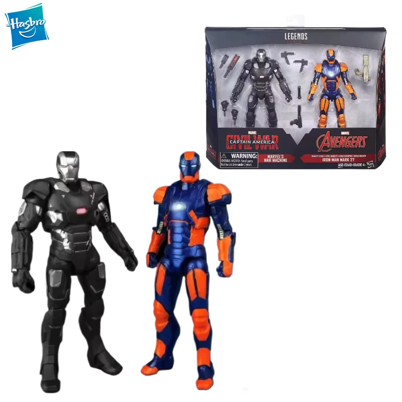 

Новая оригинальная фигурка Hasbro Marvel Legends Series: Капитан Америка — Civil War, Военный Механизм и Железный Человек Марк 27 — игрушка, подарок
