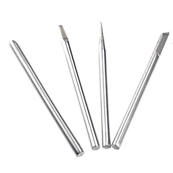 

4-in-1 Lead-Free Soldering Iron Tips Set 30W Stainless Steel Replacement Tips for Standard Size Soldering Irons