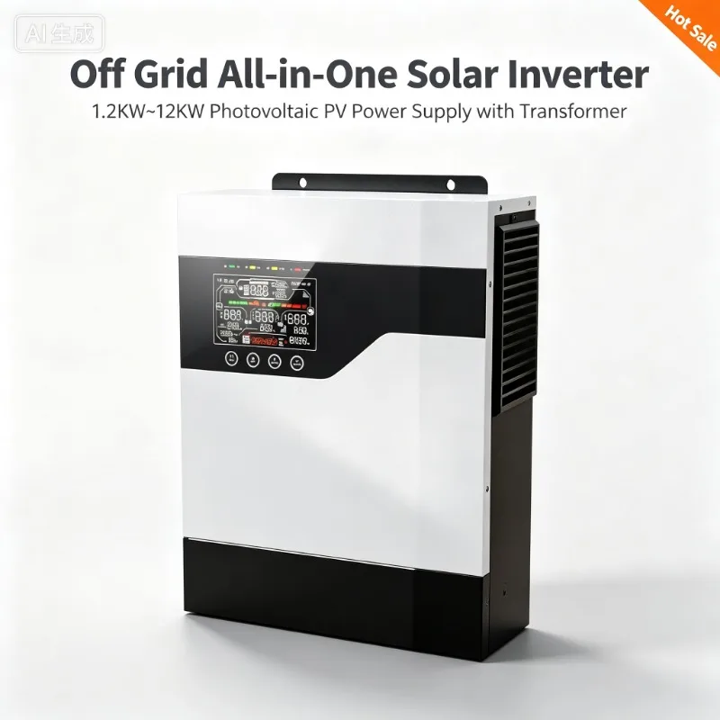 All-In-One Off-Grid Solar PV Inverter, Photovoltaic Power Inverter Transformer 1.2KW / 3.6KW / 6.5KW / 12KW, Solar Power Supply