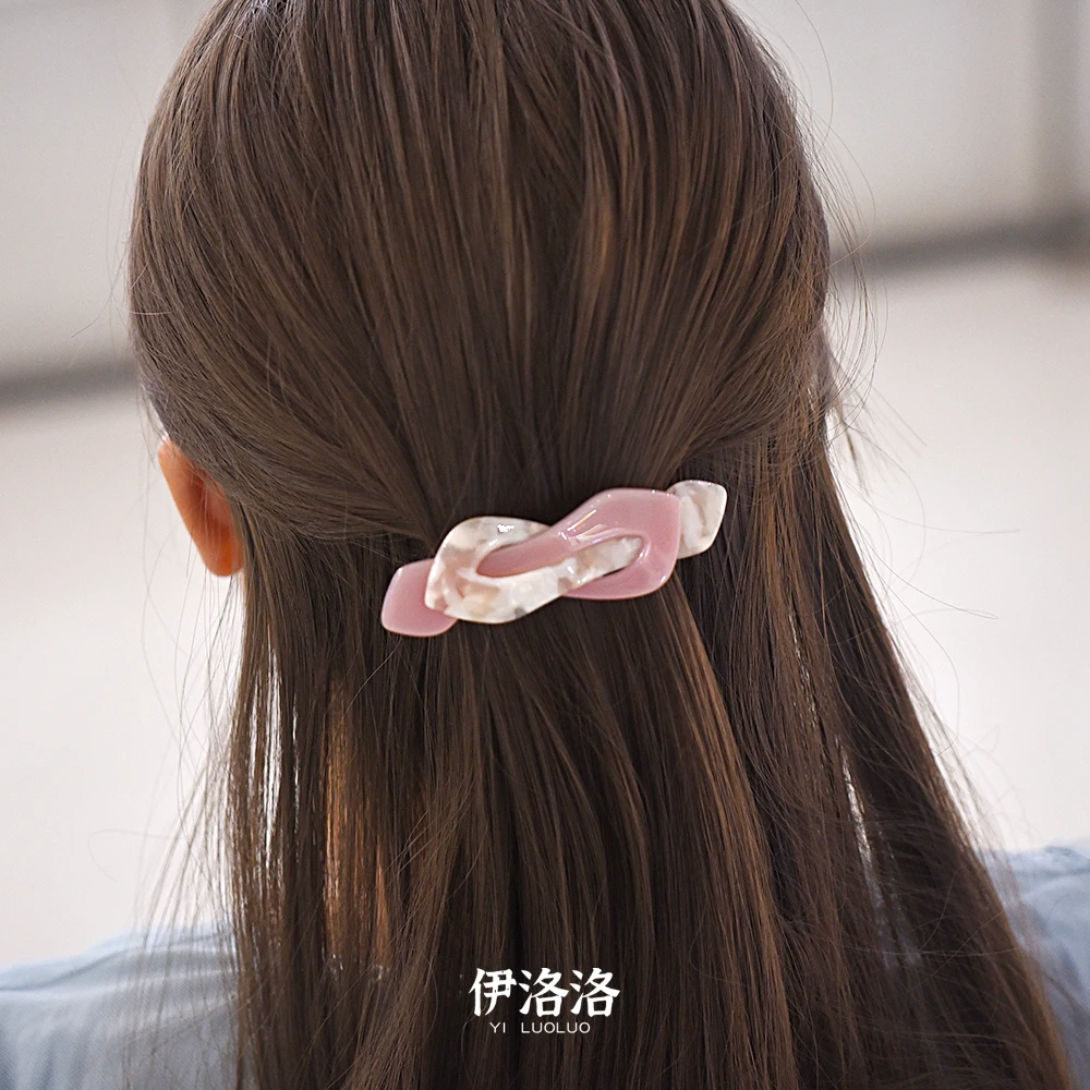 Women headwear middle size simple cute hair clips vintage hair barrettes bow hair accessories for women