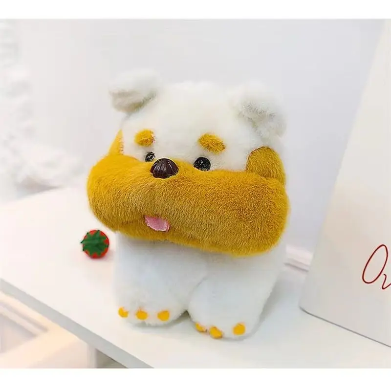 20 سنتيمتر الخبز القطيفة الكلب لعب لطيف أبيض أصفر بني الحيوان محشوة أفخم ألعاب كرتونية للبنين بنات هدايا عيد الميلاد #2