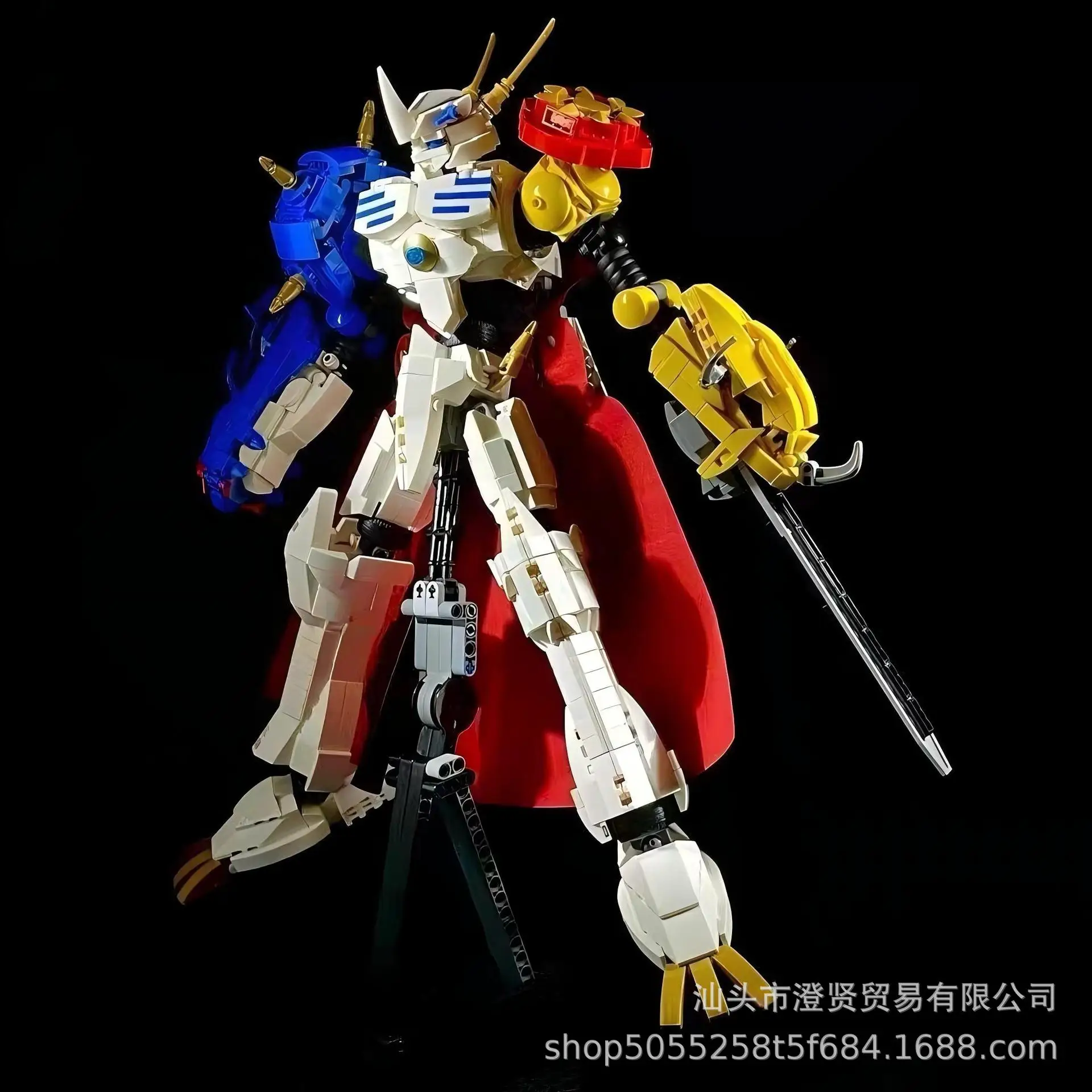 Omegamon Digimon أوميغا الوحش روبوت لغز التجمع نموذج اللبنات لعبة هدية الصبي هواية جمع عيد الميلاد هدية عيد ميلاد