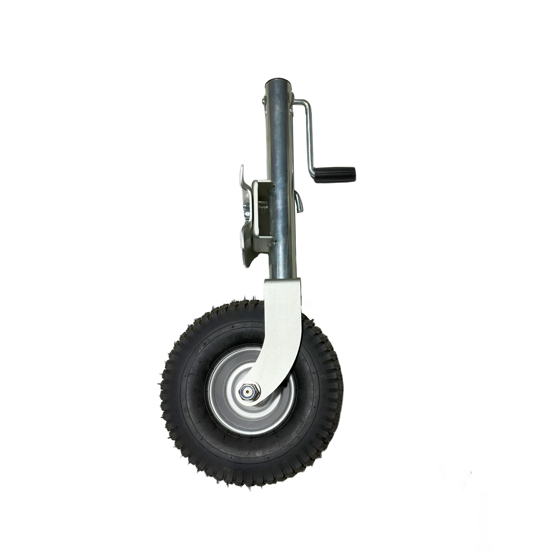 Hand cranked beach wheel, jack, yacht trailer outriggers, seamless, enlarged guide wheel