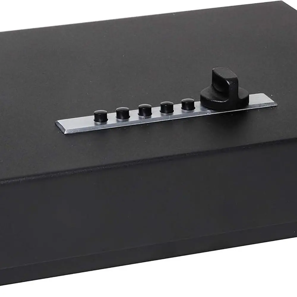 صندوق تخزين مسدس القفل التكتيكي، سحب علوي على شكل حرف V، أسود #1