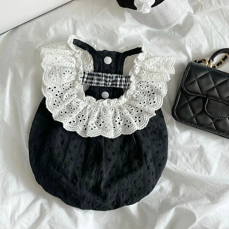 Noble Black Dog Clothes Pet Pumpkin Skirt Summer Puppy Princess Yarn Skirt Teddy Bichon Pullover Poodle Dress Pet Products