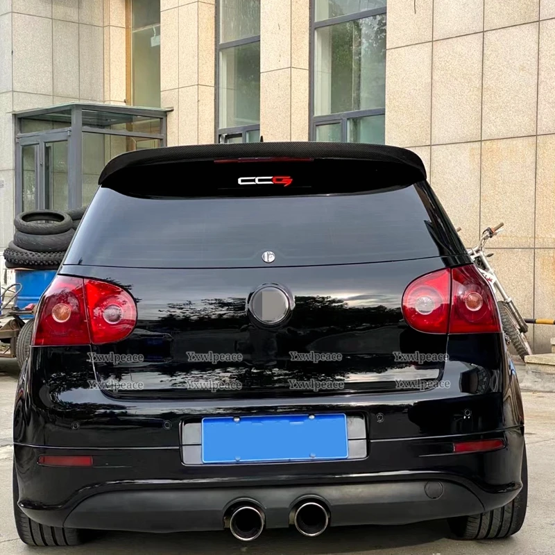 Carbon Fiber Rear Roof Spoiler for Volkswagen VW Golf 5 V MK5 R32 GTI 2006-2009 Car Rear Trunk Lip Wing