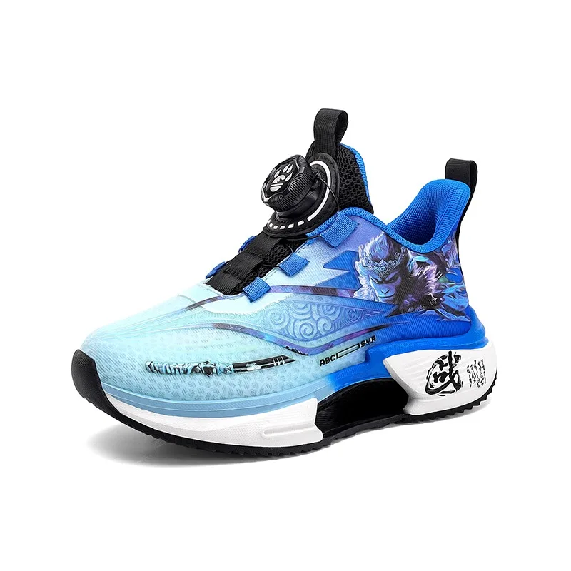 

Men's Running Shoes Breathable Mesh Rotation Button Spring Autumn Children's Sports Sneakers Comfortable Cushioning sneakers