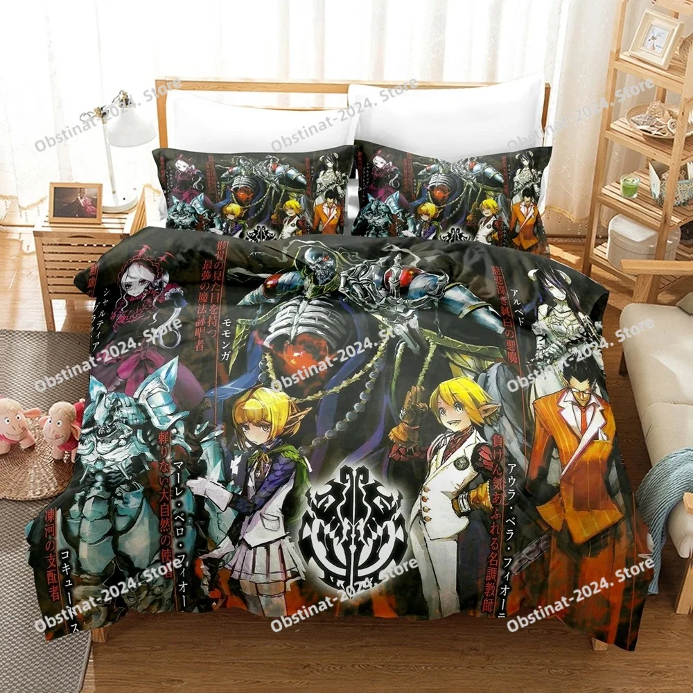 

3D Print Game The OVERLORD Bedding Sets Duvet Cover Set With Pillowcase Twin Full Queen King Bedclothes Bed Linen Home Textiles