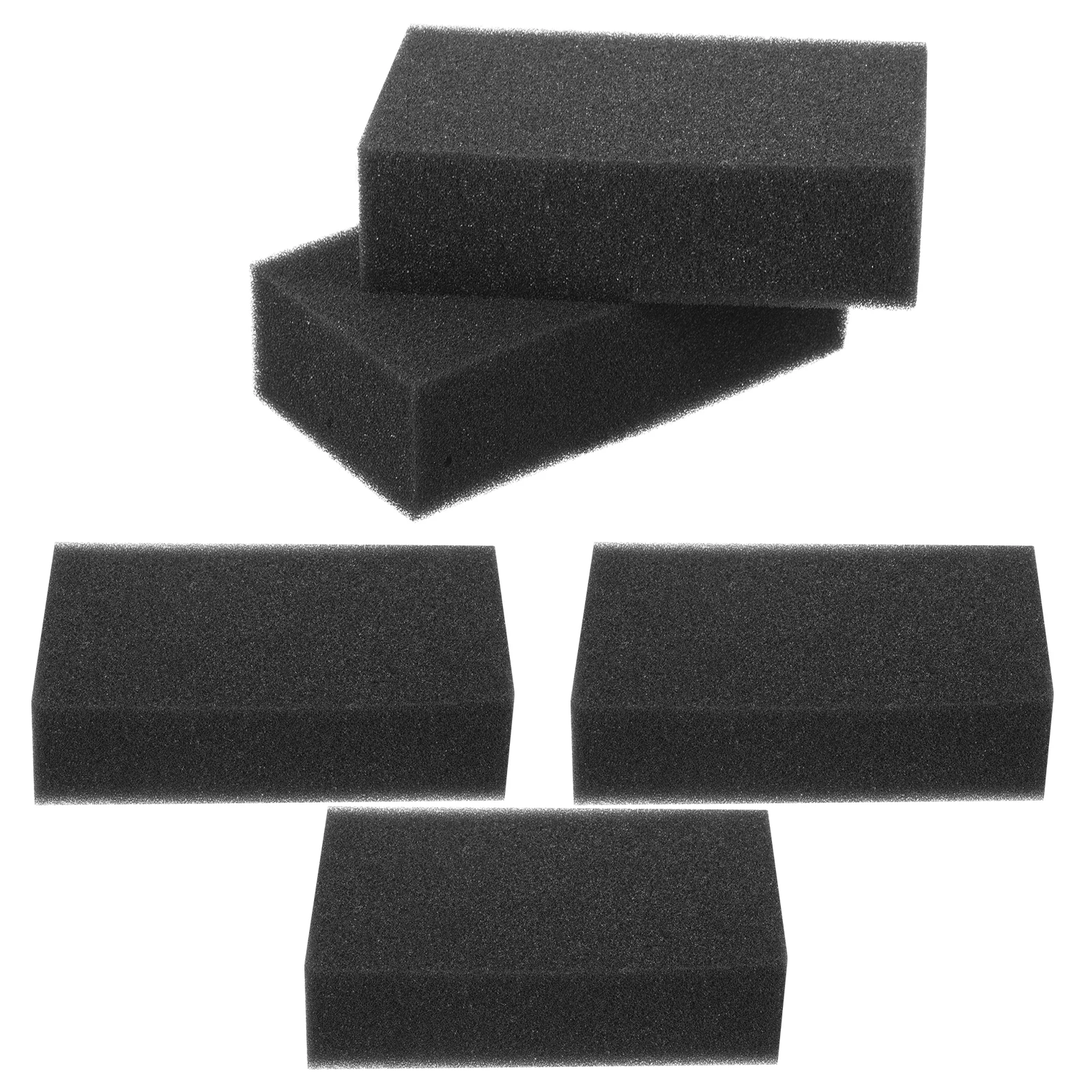 

5 шт. черная квадратная губка для волос для чистящего салона, легкий, прочный, для удаления бороды, инструмент для ухода за бородой