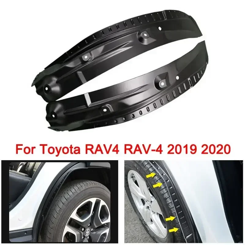 

2Pcs Car Fender Mud Guard Refit Rear Tire Fender Special Mudguard Mud Flaps Mudflaps for Toyota RAV4 2019 2020 2021 Body Kit