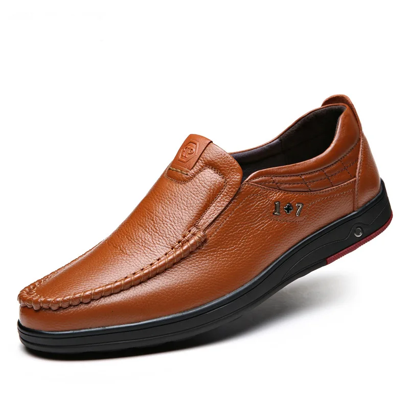 Sapatos masculinos de couro de vaca, mocassins casuais, cor sólida, sapatos hallow, moda masculina, primavera, outono, inverno, novo designer, tamanho grande