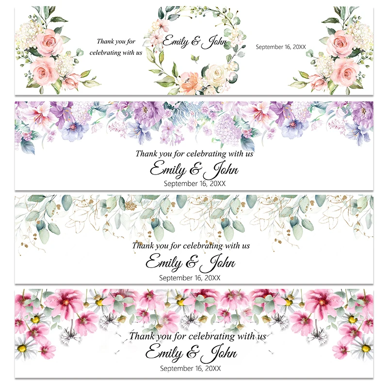 30pcs Custom Bottle Labels Stickers Customized Any Text Labels-personalized Sticker Birthdays Baptism Engagement Wedding Decor