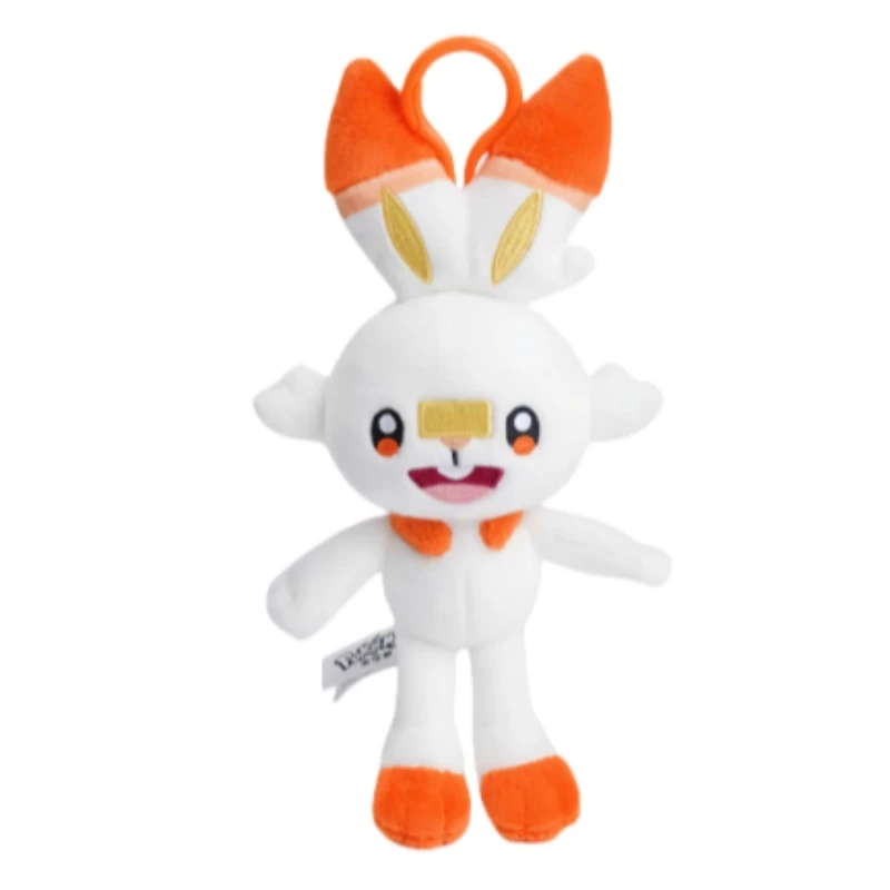 Anime Pokemon Pikachu Snorlax Scorbunny Plüsch Spielzeug Nette Puppe Schlüsselring kinder Rucksack Anhänger Weiche Cartoon Charakter Zubehör