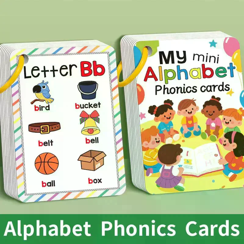 

27 Sheets English Word Pronunciation Learning Cards 156 Words A-Z Learning Cards With Pictures Educational Cognitive Games