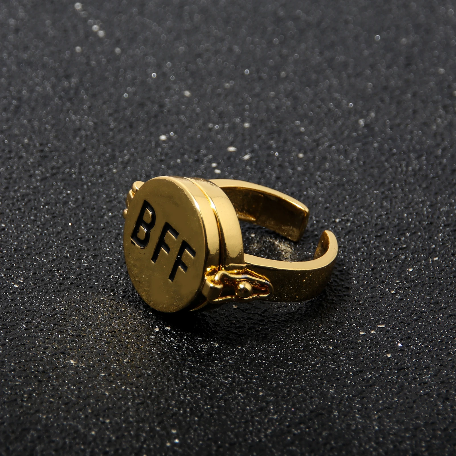 أنيمي BFF أفضل صديق للأبد حلقة لطيف الكرتون الصداقة يمكن فتح خواتم قابلة للتعديل لصديق الهدايا مجوهرات اكسسوارات #2