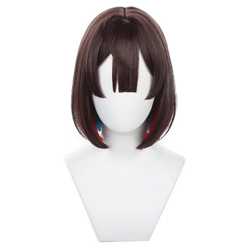 

Game Honkai: Star Rail Xueyi Cosplay Wig 30cm Brown Short Hair Heat Resistant Synthetic Halloween Party Accessories Props