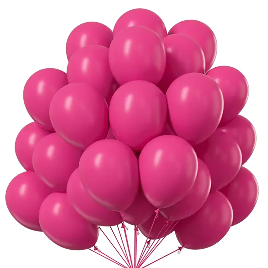 10/20/30 Stück 5/10/12 Zoll Rote, Schwarze, Rosa Latexballons Hochzeitsballons Kindergeburtstag Babyshower Festivaldekoration Globos – Detail 7