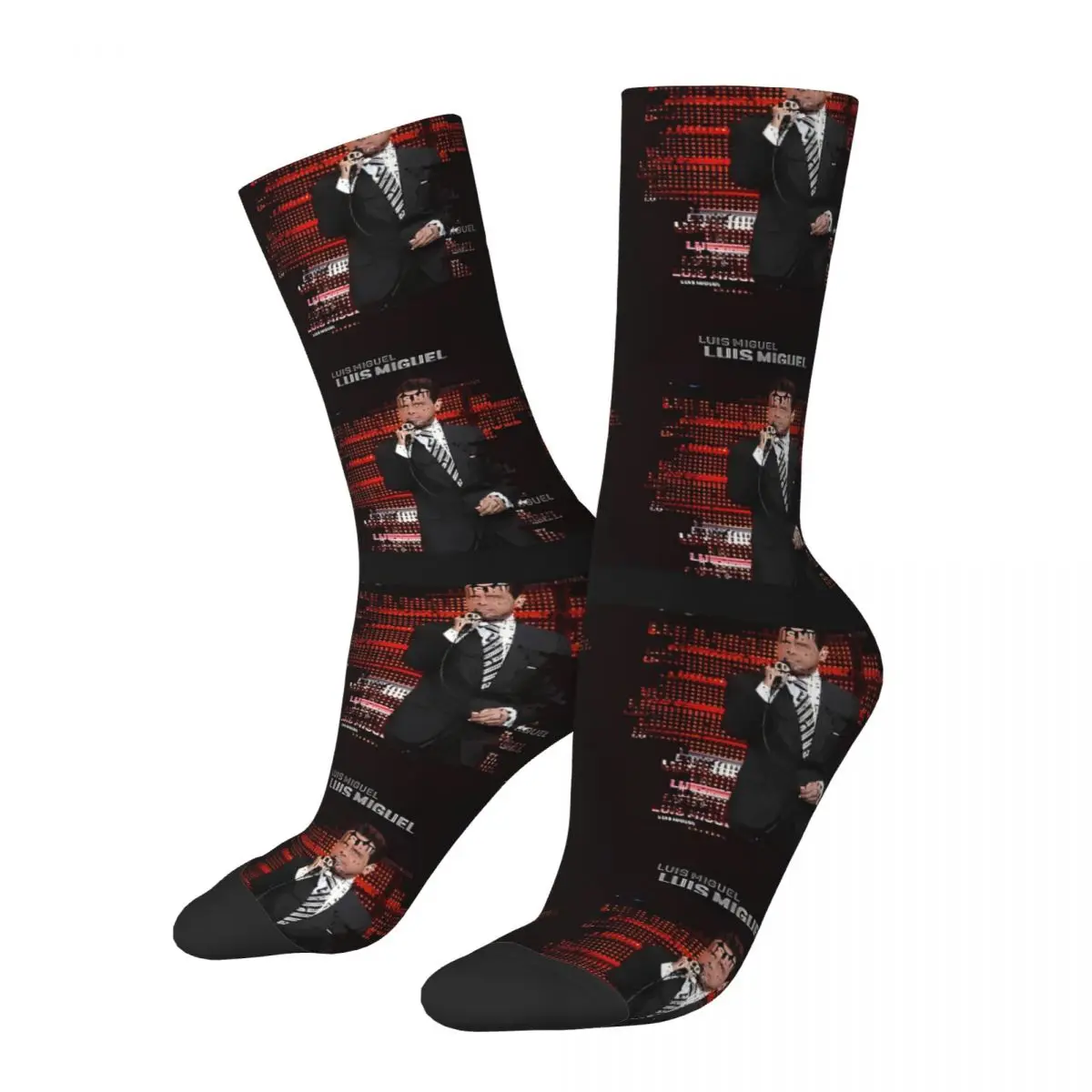 Singer Luis Miguel Tour 2024 Socks Korean Stockings Autumn Non Skid Women Men Socks Quality Custom Skateboard Socks