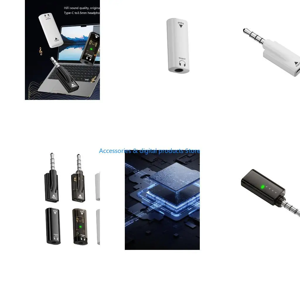 77JD No Driver Required USB Type C to 3.5mm Adapter Universal Support for Phones Tablets and Laptops