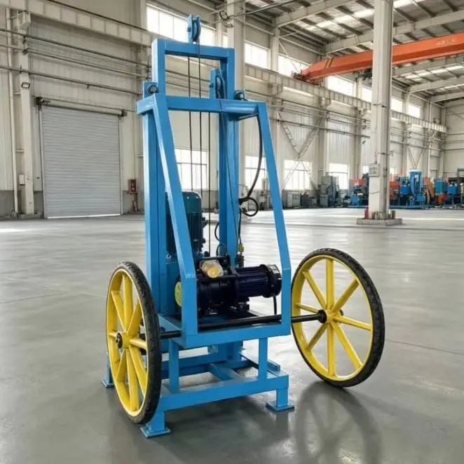 Customized Pneumatic Well Driller, Small Household Water Well Drilling Rig, Hydraulic Lifting Drilling Rig for Irrigation