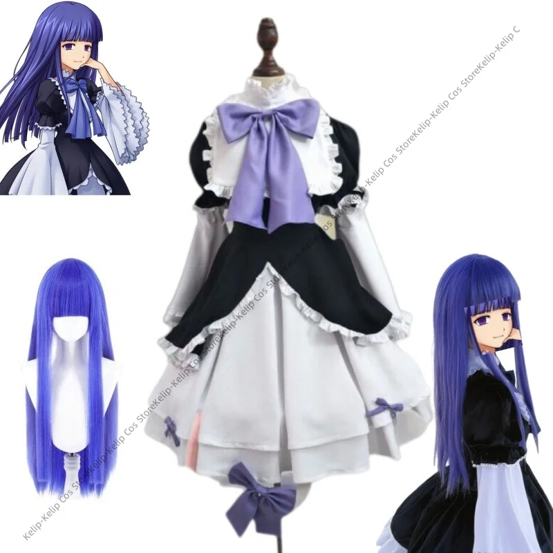 Costumes de cosplay Bernkastel avec perruque Umineko no Naku Koro ni, robe gothique Lolita, tenue d'anime Sorcière des Merveilles pour femmes, ensemble