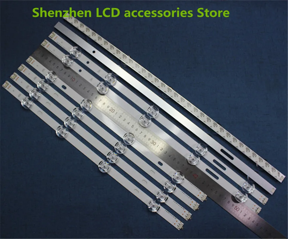 8pcs x LED Backlight Strip 9-leds for  47 inch TV innotek DRT 3.0 47lb5610 6916L 1715A 1716A 47LY340C 47GB651C  100%NEW