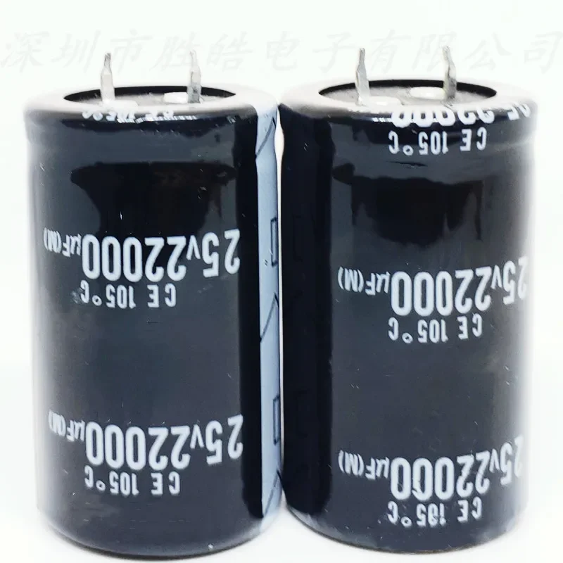 Capacitor eletrolítico de pés duros, 25v22000uf, volume radial: 30x50mm, alta qualidade, 2-10pcs